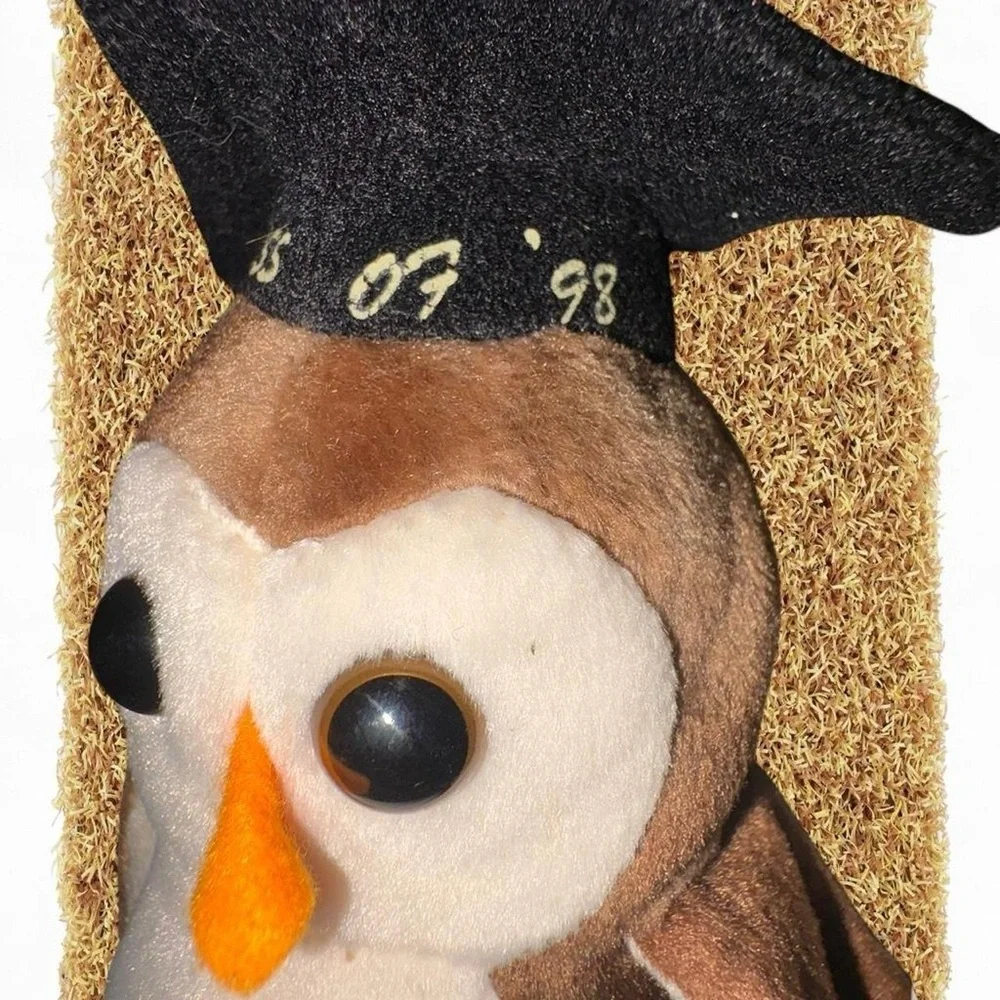 TY Wise the Owl Beanie Baby #retro #teddybear #collectable